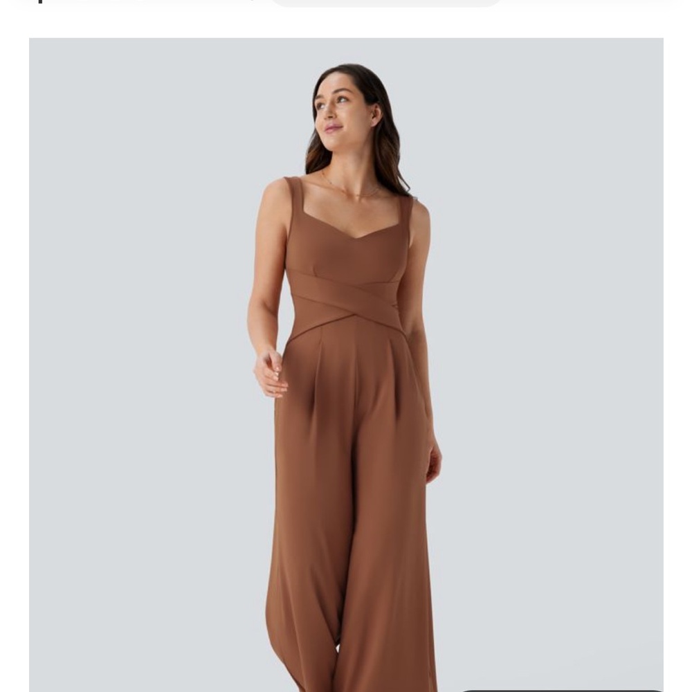Set of two Halara NWT U Back Sleeveless Casual Jumpsuit with Pockets Sz Large
